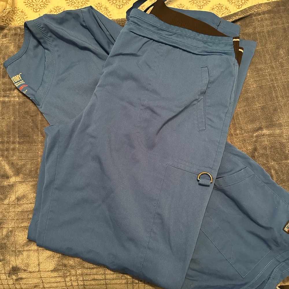 Greys anatomy royal Blue Scrub Set